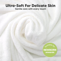 KeaBabies Constellation washcloths with plush terry side for indulgent bath cleansing.