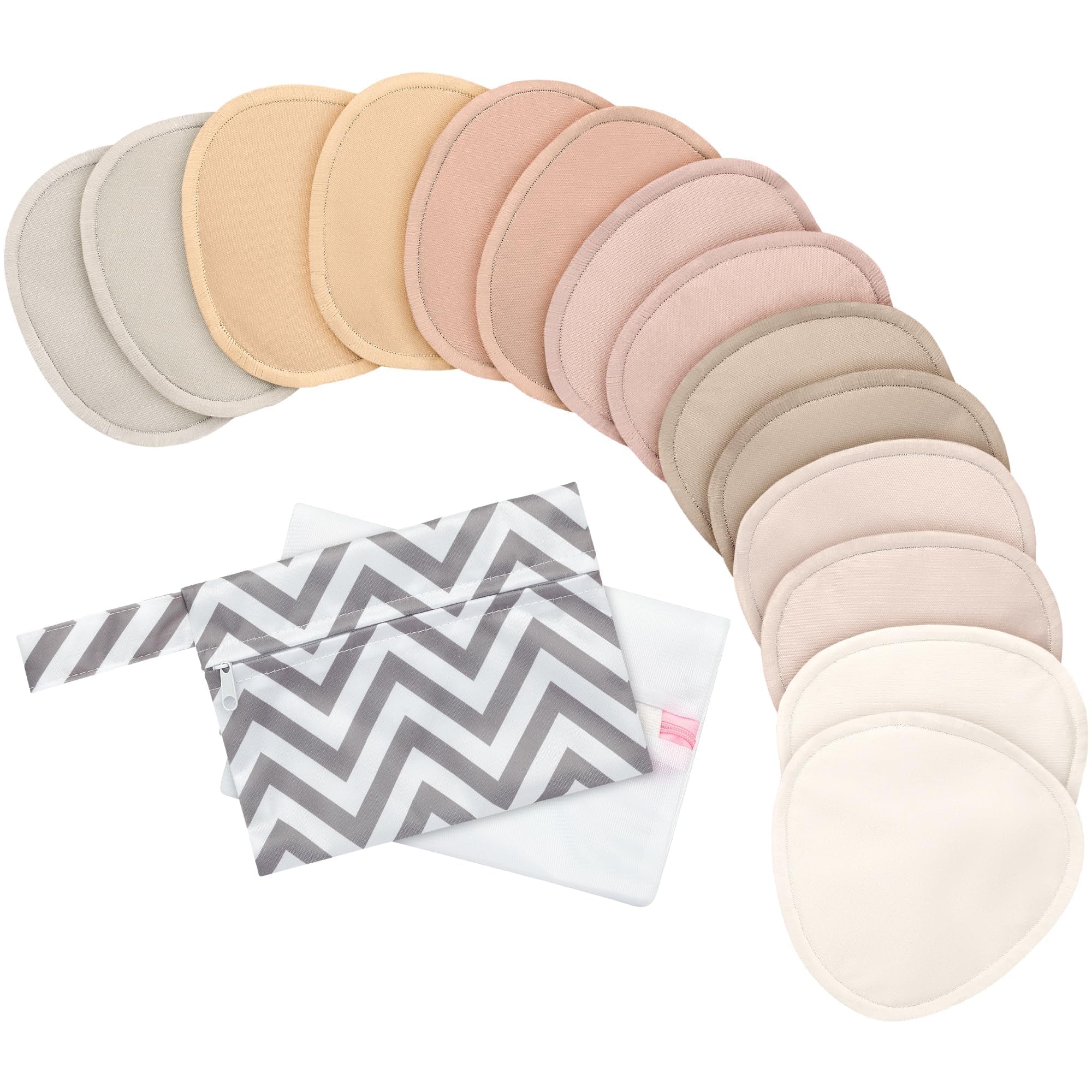 KeaBabies contour nursing pad closeup shows soft three-layer absorbency for daytime use