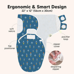 KeaBabies Cosmo breathable organic cotton fabric offers year-round comfort.