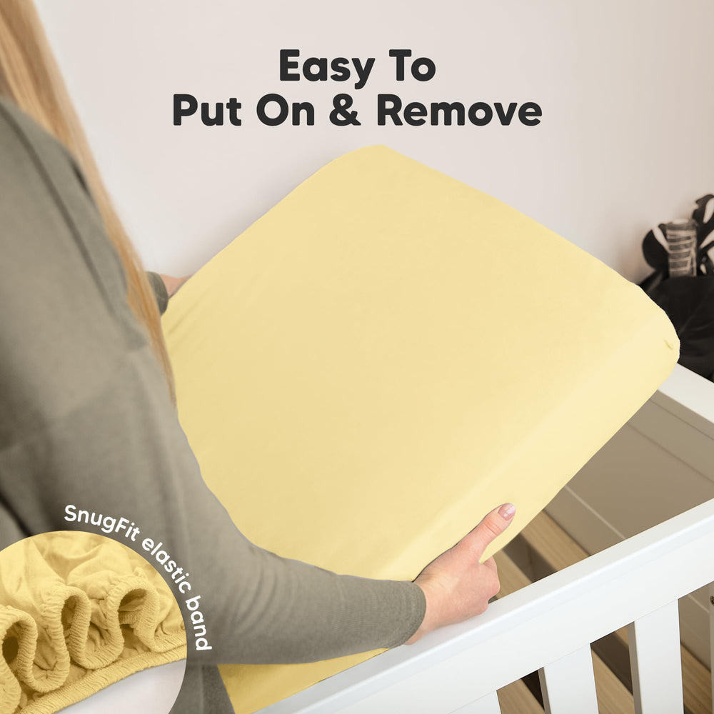 KeaBabies crib sheet in 52x28 inch fit for standard mattresses.