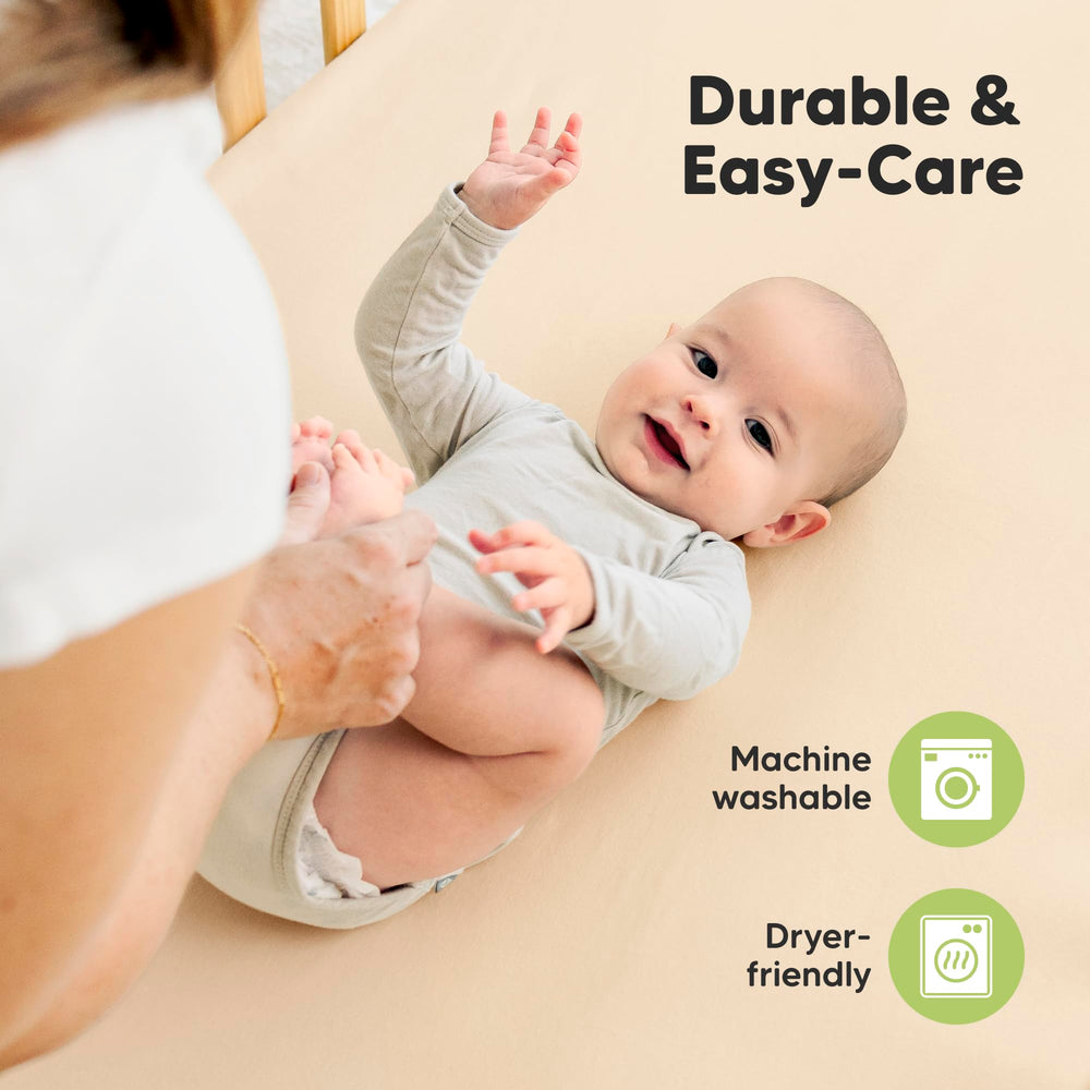 KeaBabies crib sheet fitting standard 52x28 mattress securely