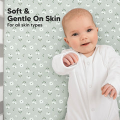 KeaBabies 2-pack keeps backups ready for quick mattress changes.