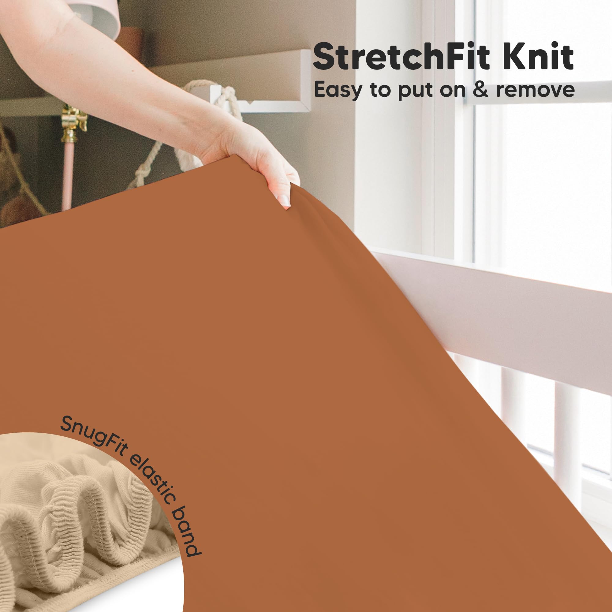 KeaBabies 2-pack crib sheets 52x28 fit standard mattresses for nursery versatility