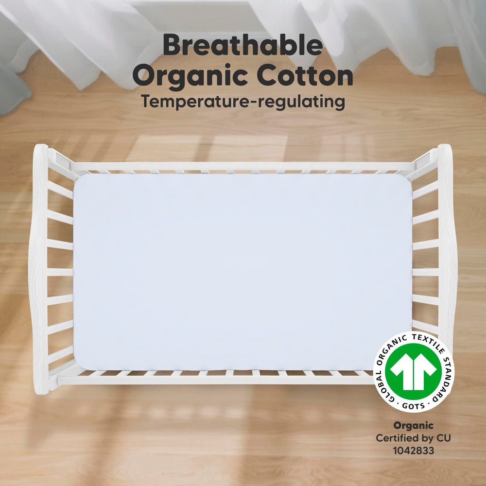 KeaBabies crib-sheets-soft-jersey closeup—gentle skin comfort during naps.