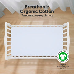 KeaBabies crib-sheets-soft-jersey closeup—gentle skin comfort during naps.