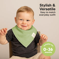 KeaBabies Cruise backing uses soft polyester fleece to protect outfits from drool.