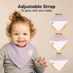 KeaBabies Cupcake Bibs 100% organic cotton ensures skin-friendly protection during drool teething.