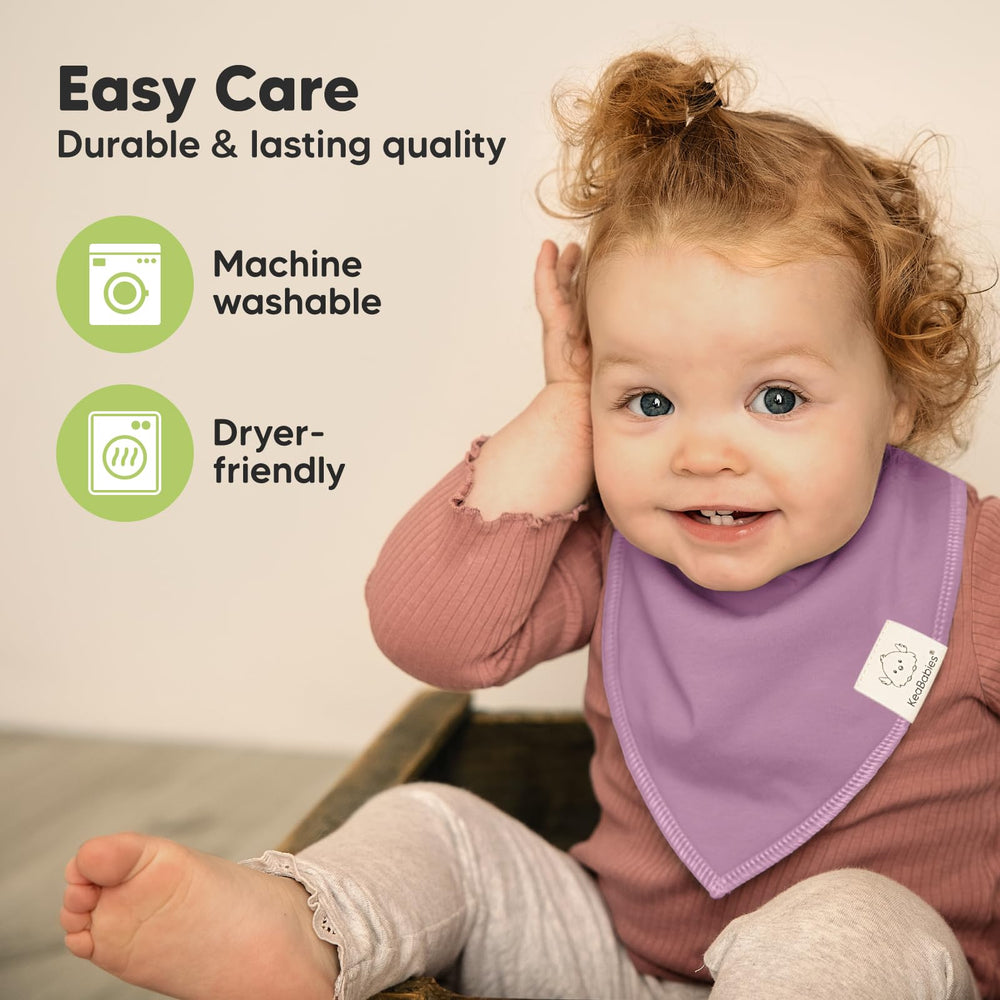 KeaBabies Cupcake Bibs ideal for newborns and teething infants during meals and play.