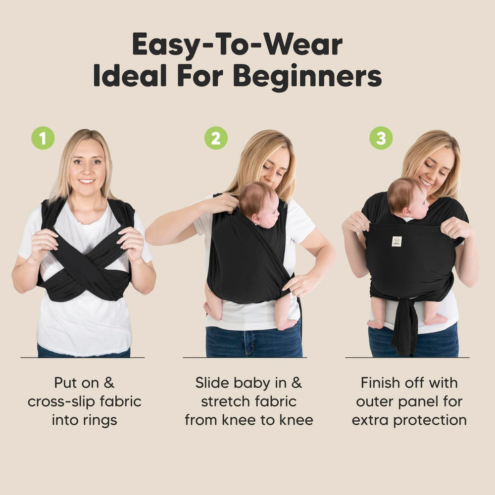KeaBabies D-Lite baby calm bonding moment with wrap.