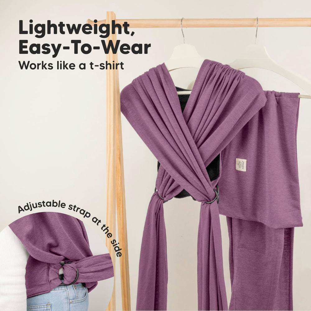 KeaBabies D-Lite wrap ergonomic back panel supports comfortable wear