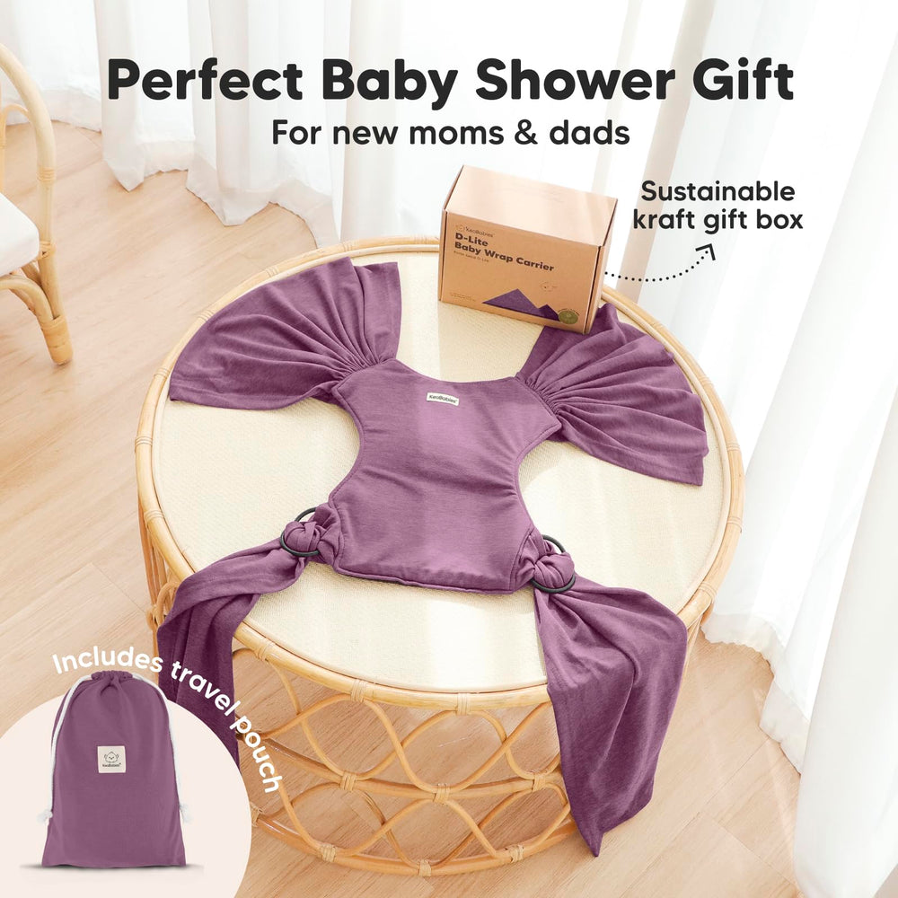 KeaBabies D-Lite wrap provides snug close fit for secure carries