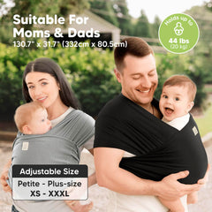 KeaBabies D-Lite wrap soft breathable fabric for gentle skin comfort