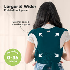 KeaBabies D-Lite wrap rings adjustment shows easy on-the-go tightening.