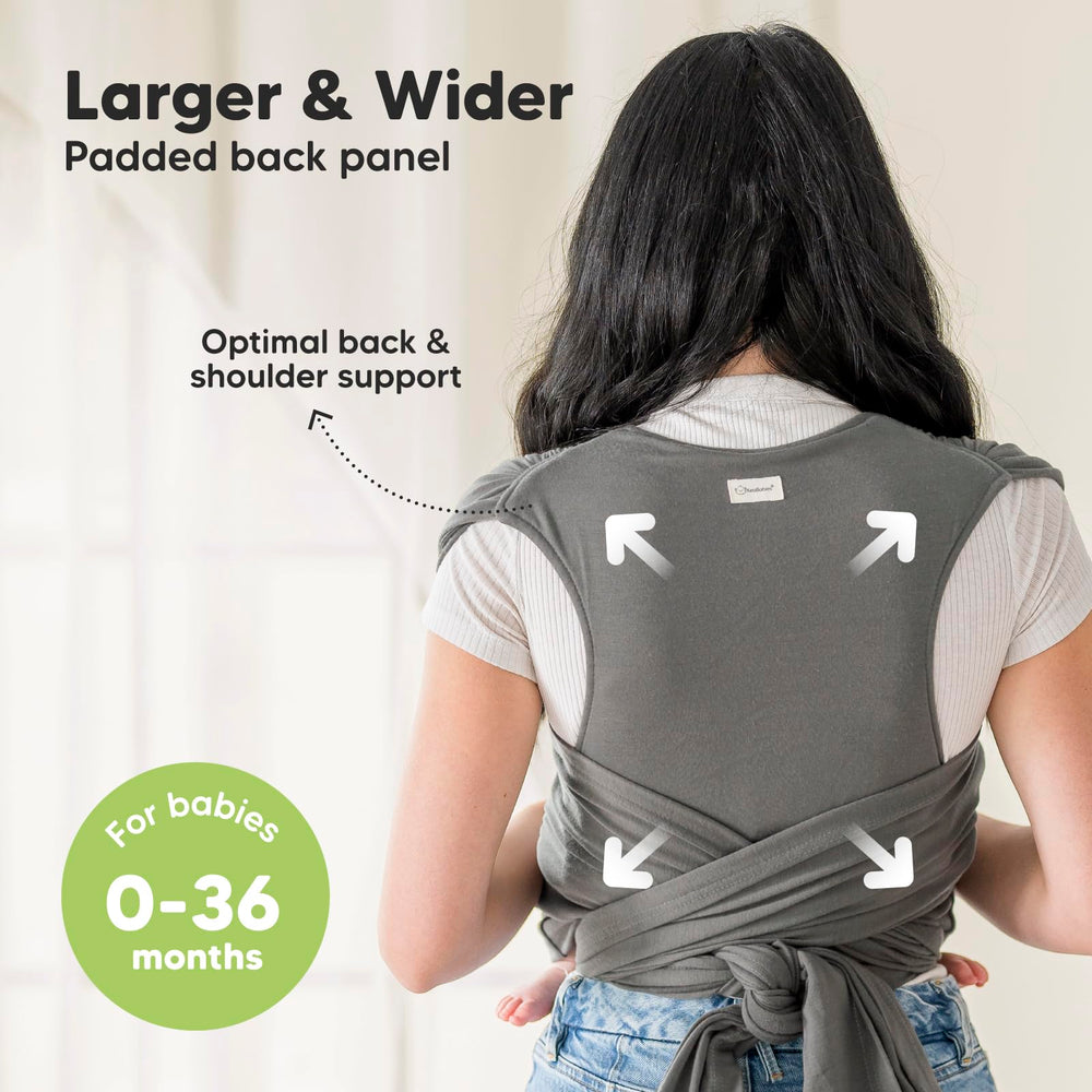 KeaBabies D-Lite wrap side rings adjustment highlights easy tightening for quick on/off.