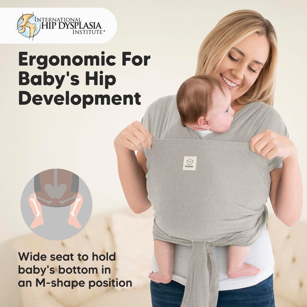 KeaBabies D-Lite wrap soft stretch fabric provides breathable comfort.