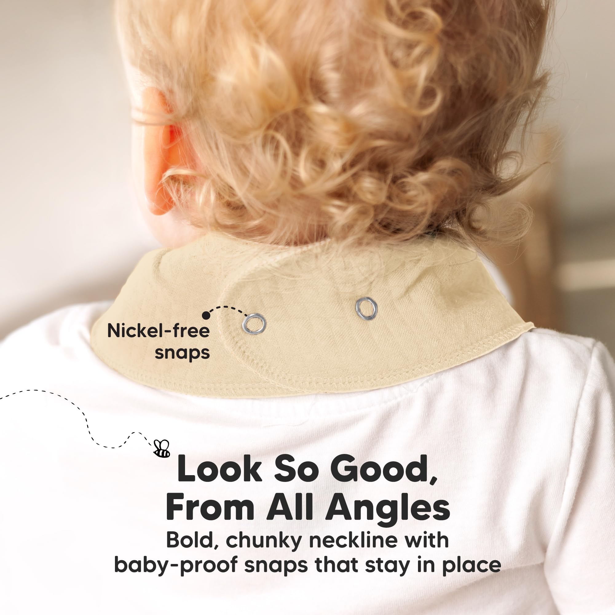 KeaBabies dawn color bib paired with mealtime setup supports easy daily coordination.
