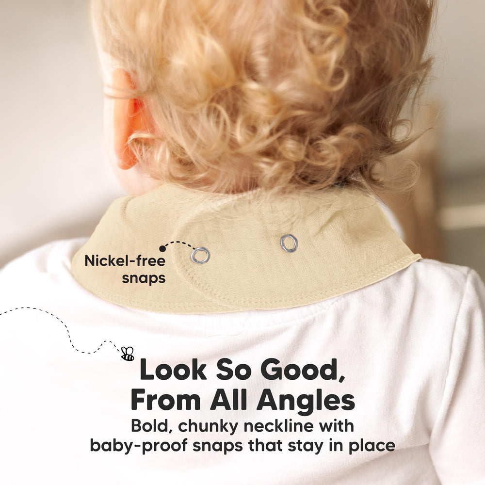 KeaBabies dawn color bib paired with mealtime setup supports easy daily coordination.
