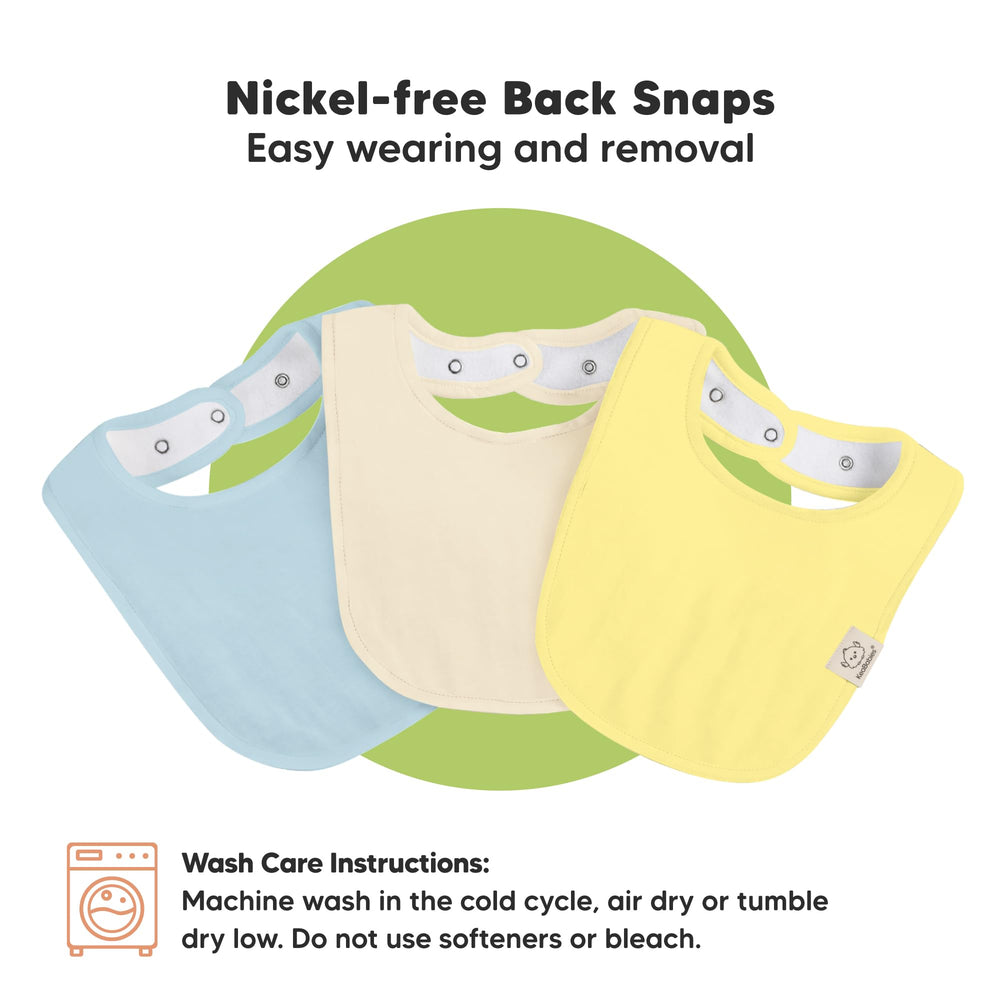 KeaBabies dawn-colored bibs coordinate outfits while staying practical and easy to use.