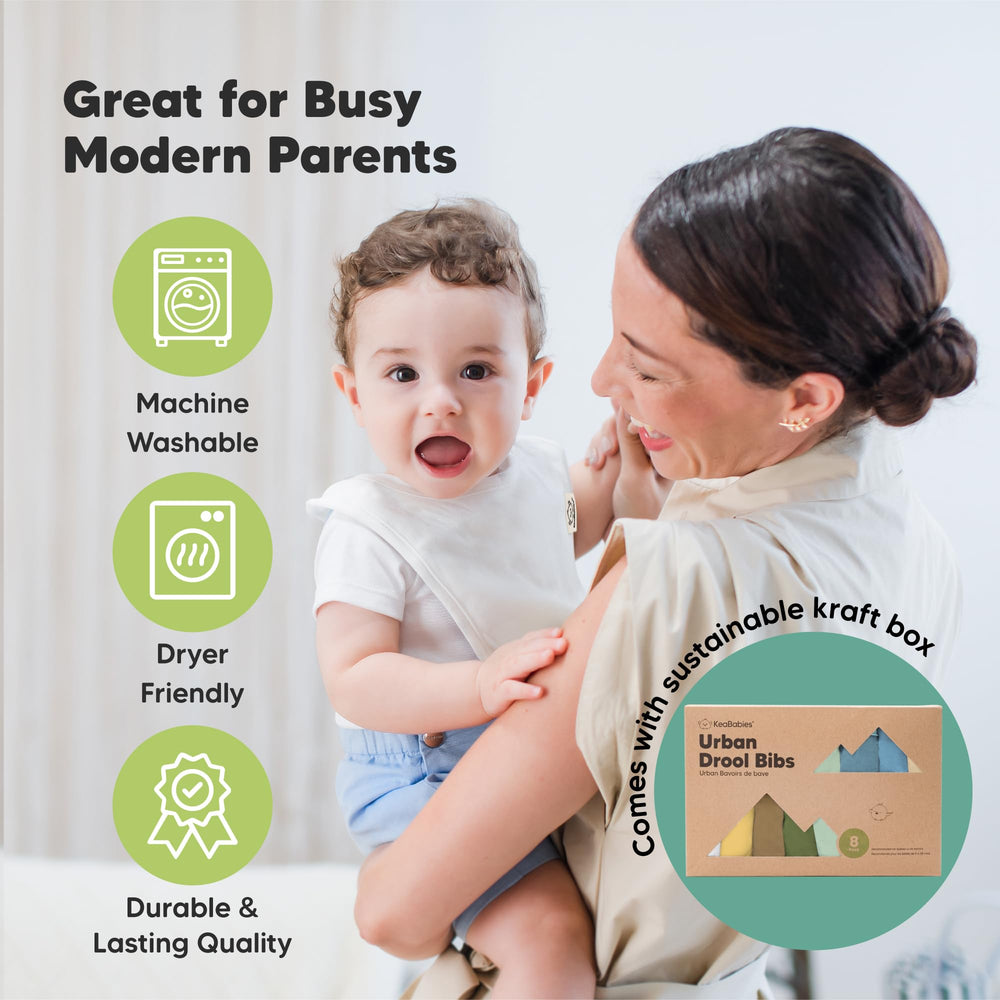 KeaBabies Daybreak soft seams close-up for gentle comfort during meals