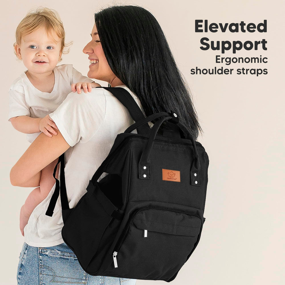 KeaBabies multi-use layout holds bottles, wipes, and clothes.