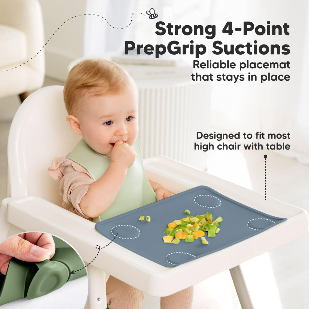 KeaBabies dishwasher-safe placemats simplify post-meal cleanup