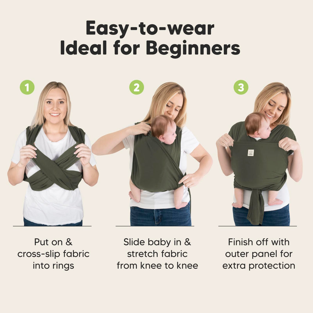 KeaBabies D-Lite smart stretch fabric reduces readjustment.