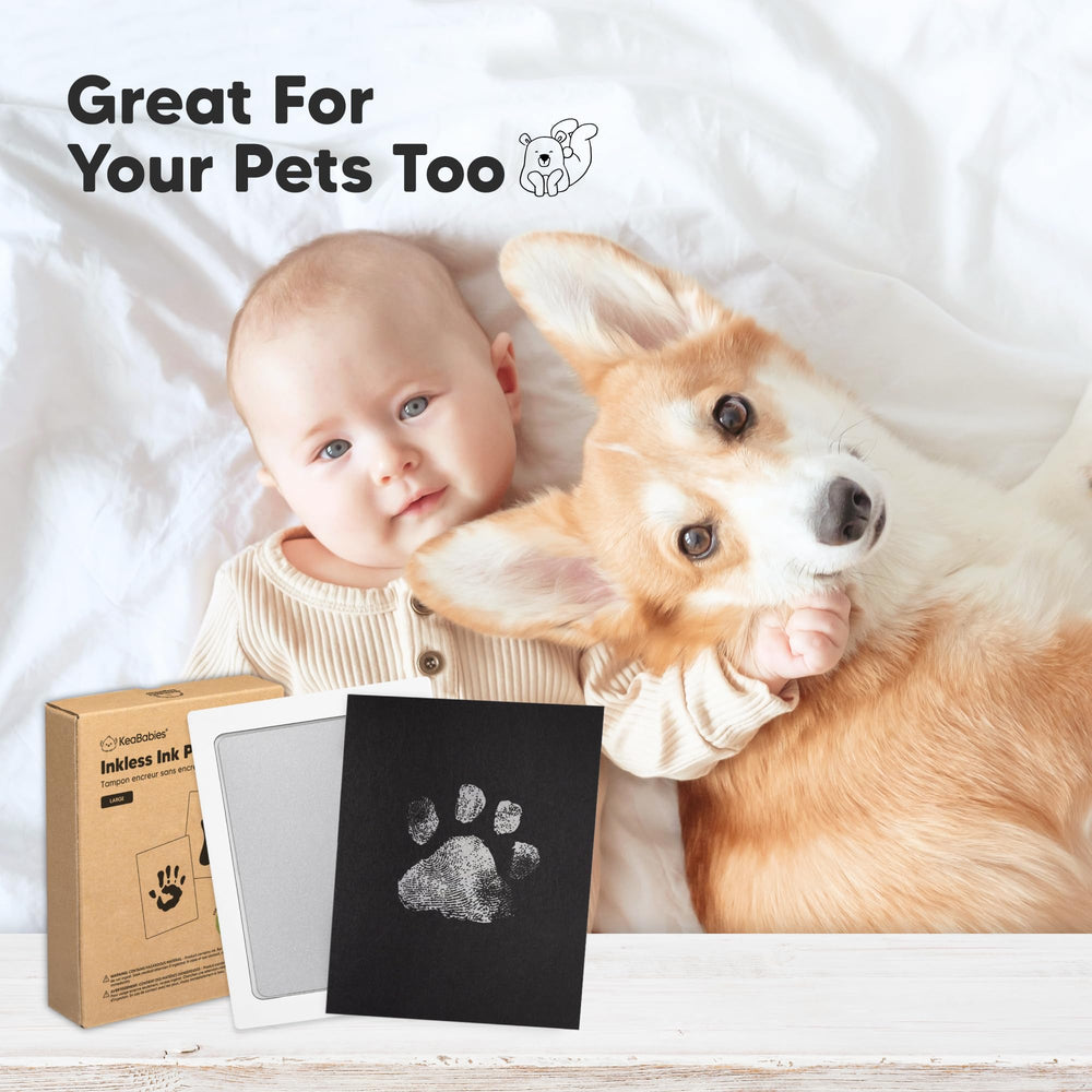 KeaBabies dog paw print kit for paw art keepsakes.