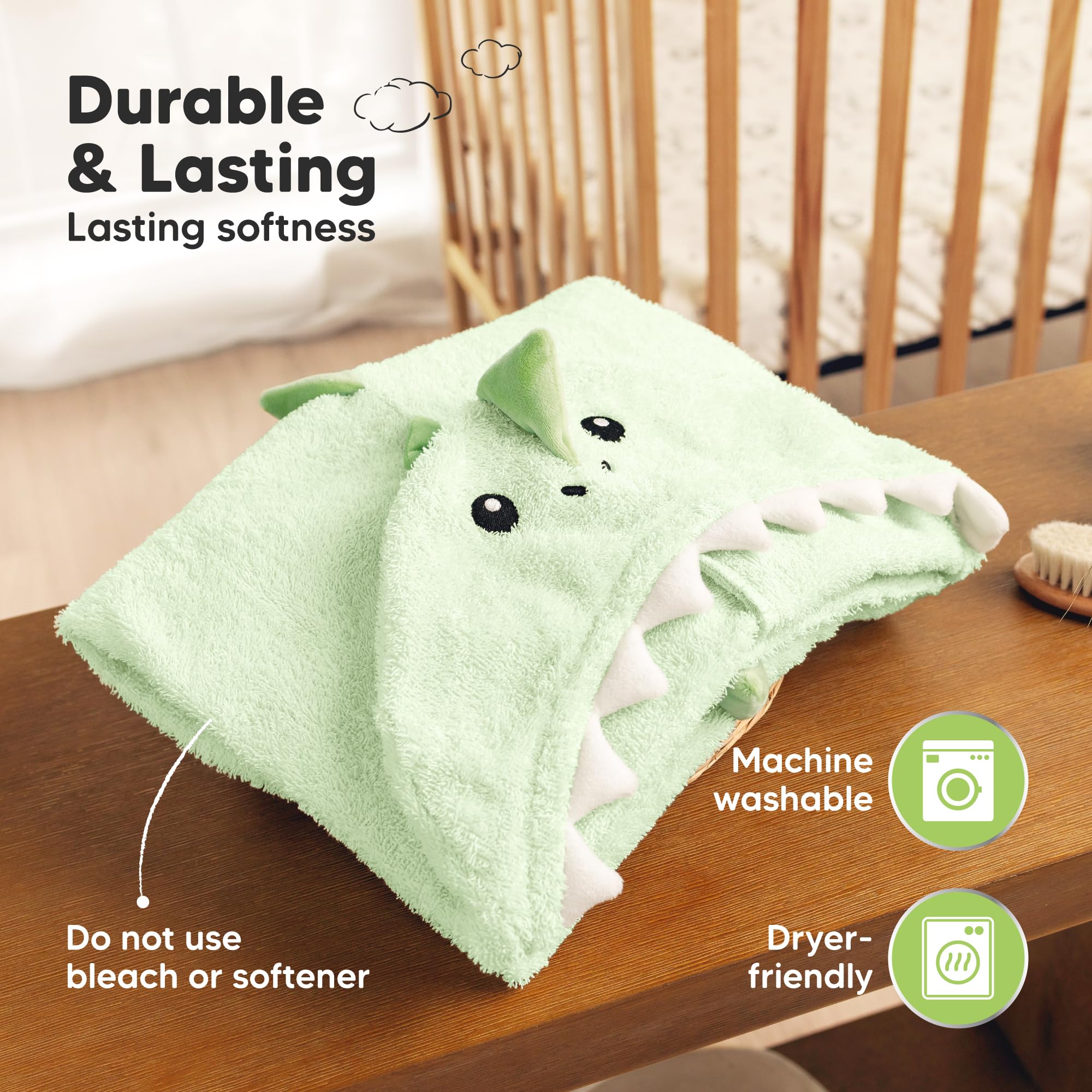 KeaBabies Draco gender-neutral design suits boys and girls.