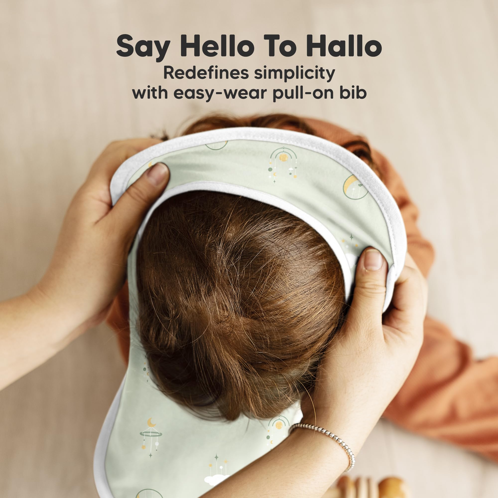 KeaBabies Dreamers bib suitable for teething and drool days