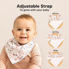 KeaBabies dual-layer organic cotton bib with soft fleece backing delivers reliable absorption.