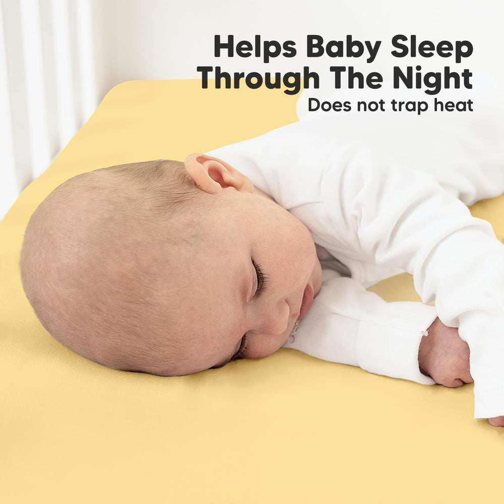KeaBabies durable machine-washable crib sheet ready for busy days.
