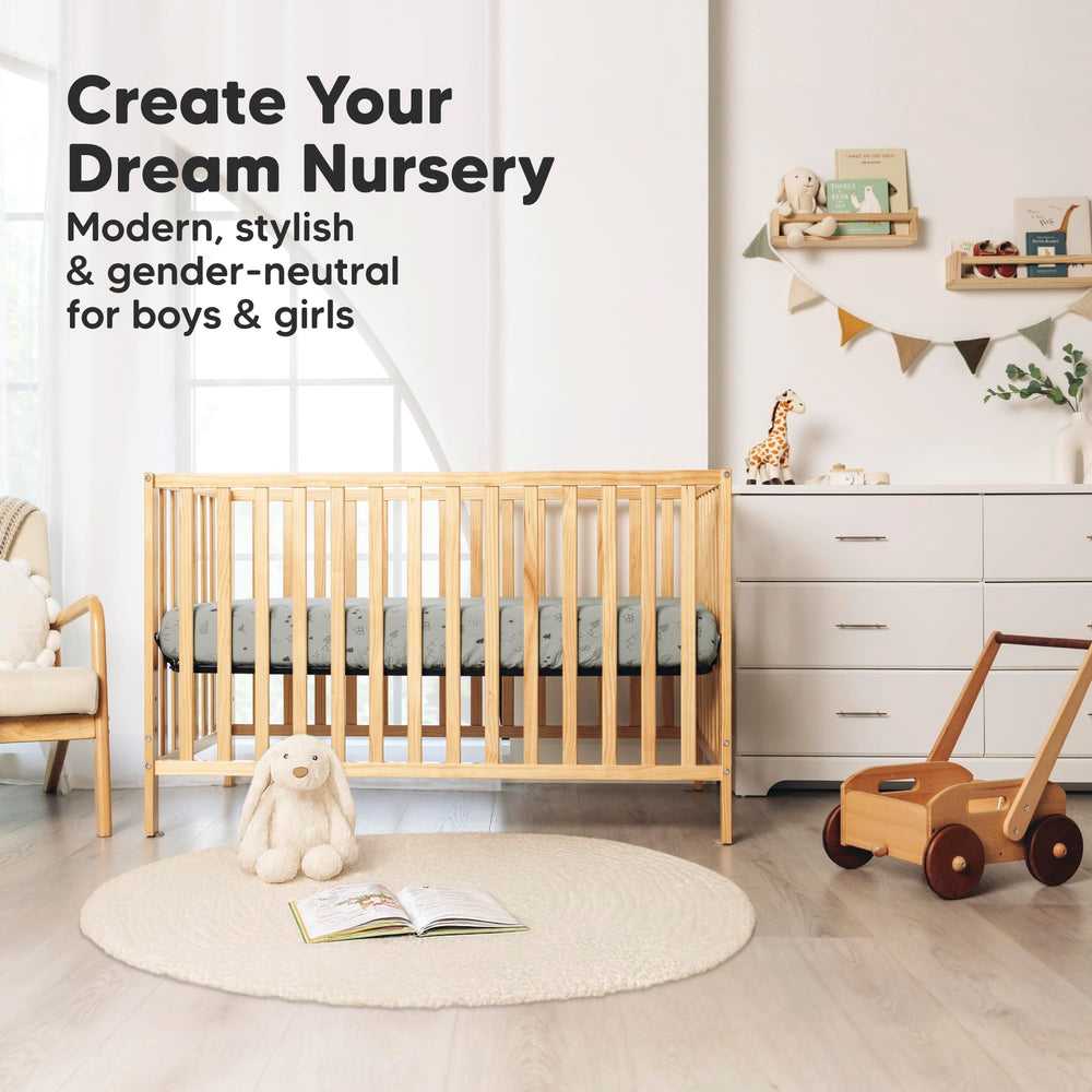 KeaBabies durable machine-washable crib sheets resist wear for everyday use.