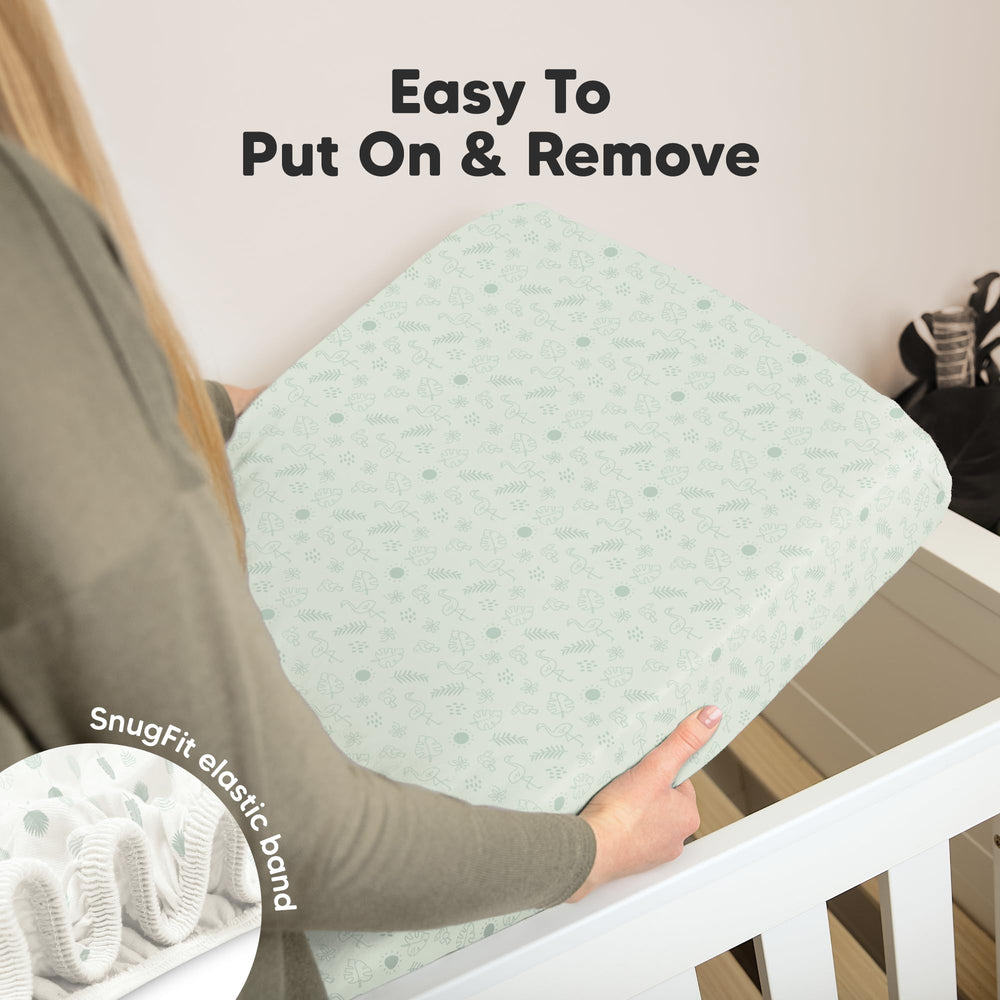 KeaBabies durable machine-washable crib sheets withstand repeated laundering.
