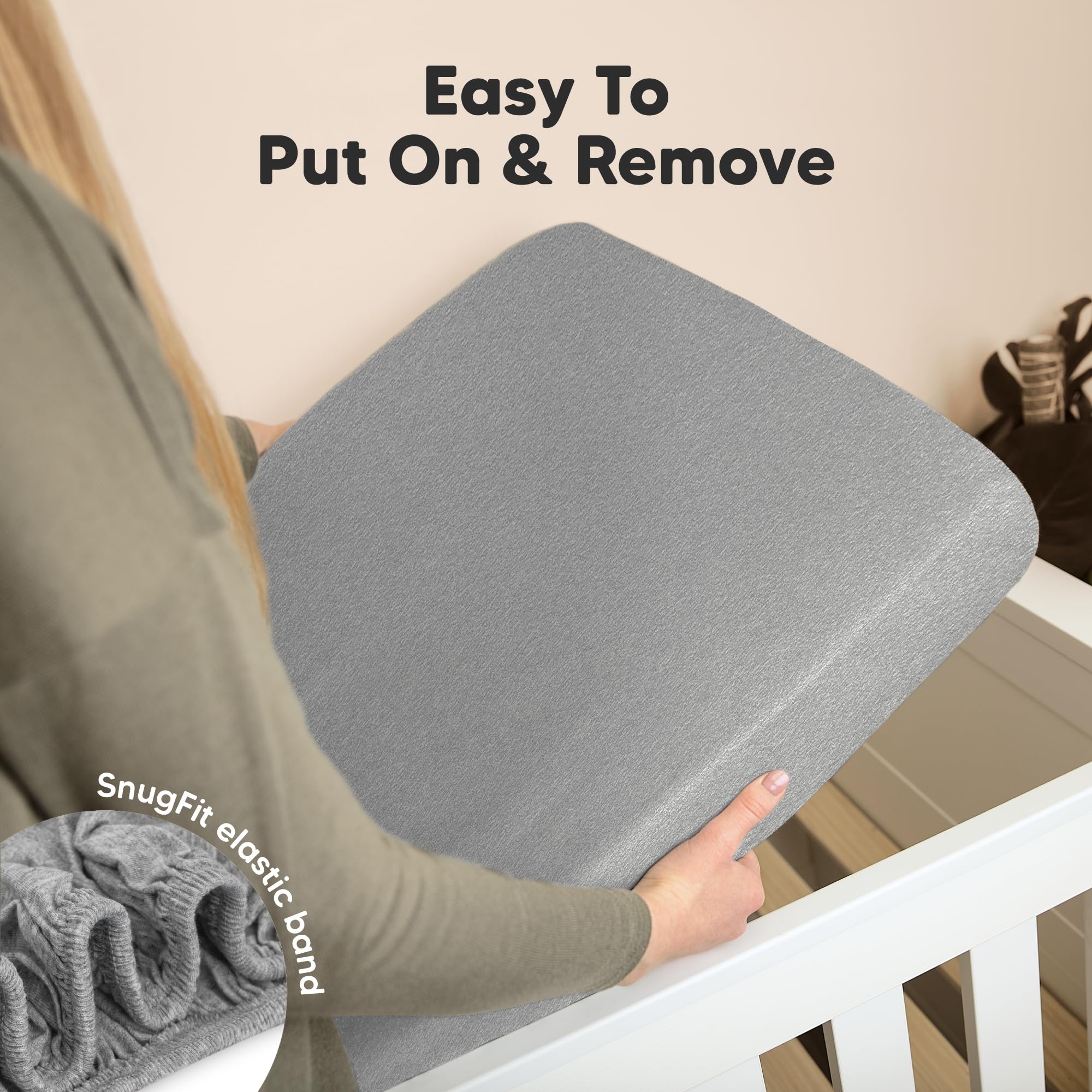 KeaBabies durable machine-washable crib sheets for frequent use.