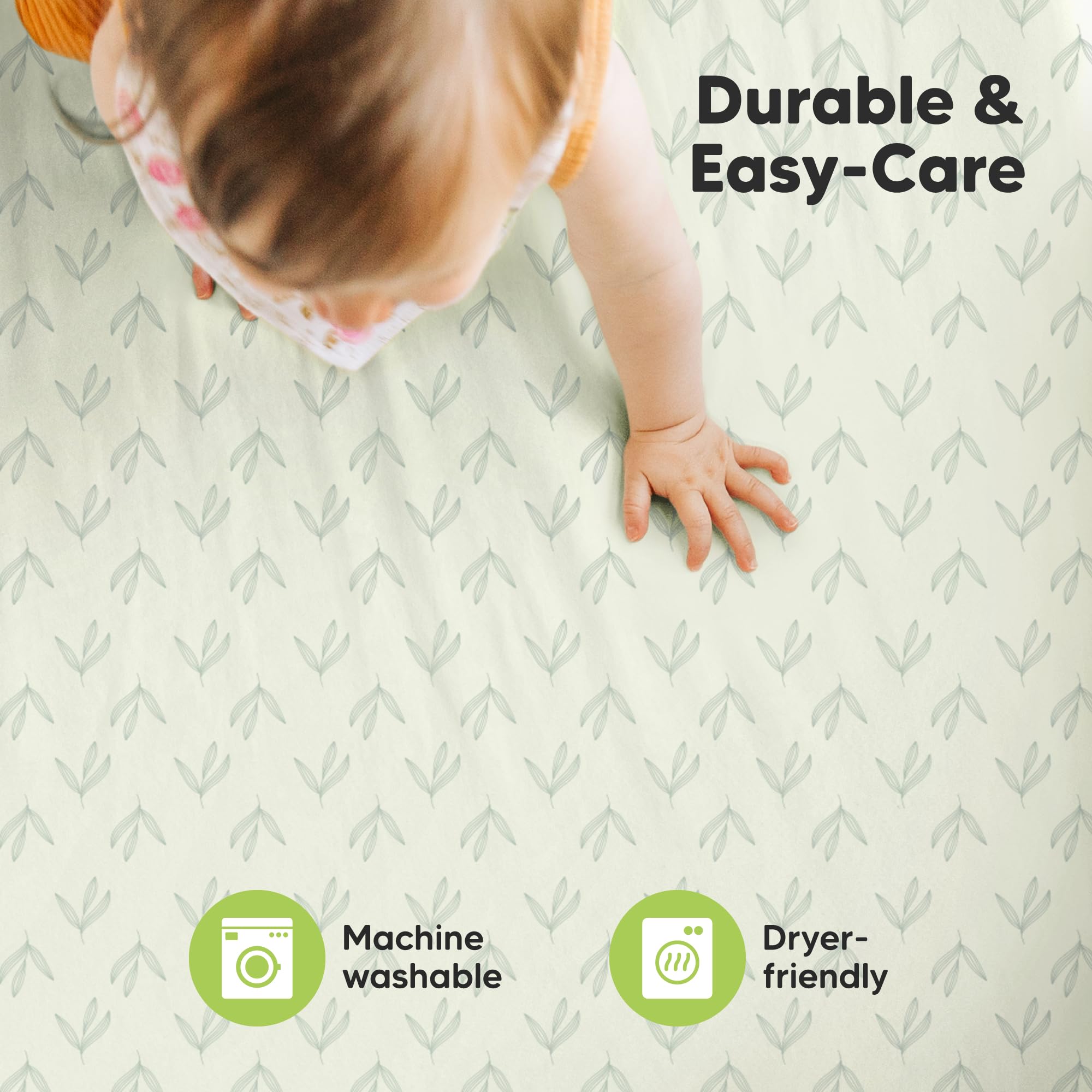KeaBabies Durable machine-washable sheets survive busy households and daycare routines.