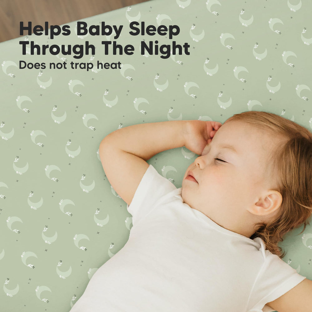 KeaBabies durable machine-washable mini-crib sheets simplify nursery care