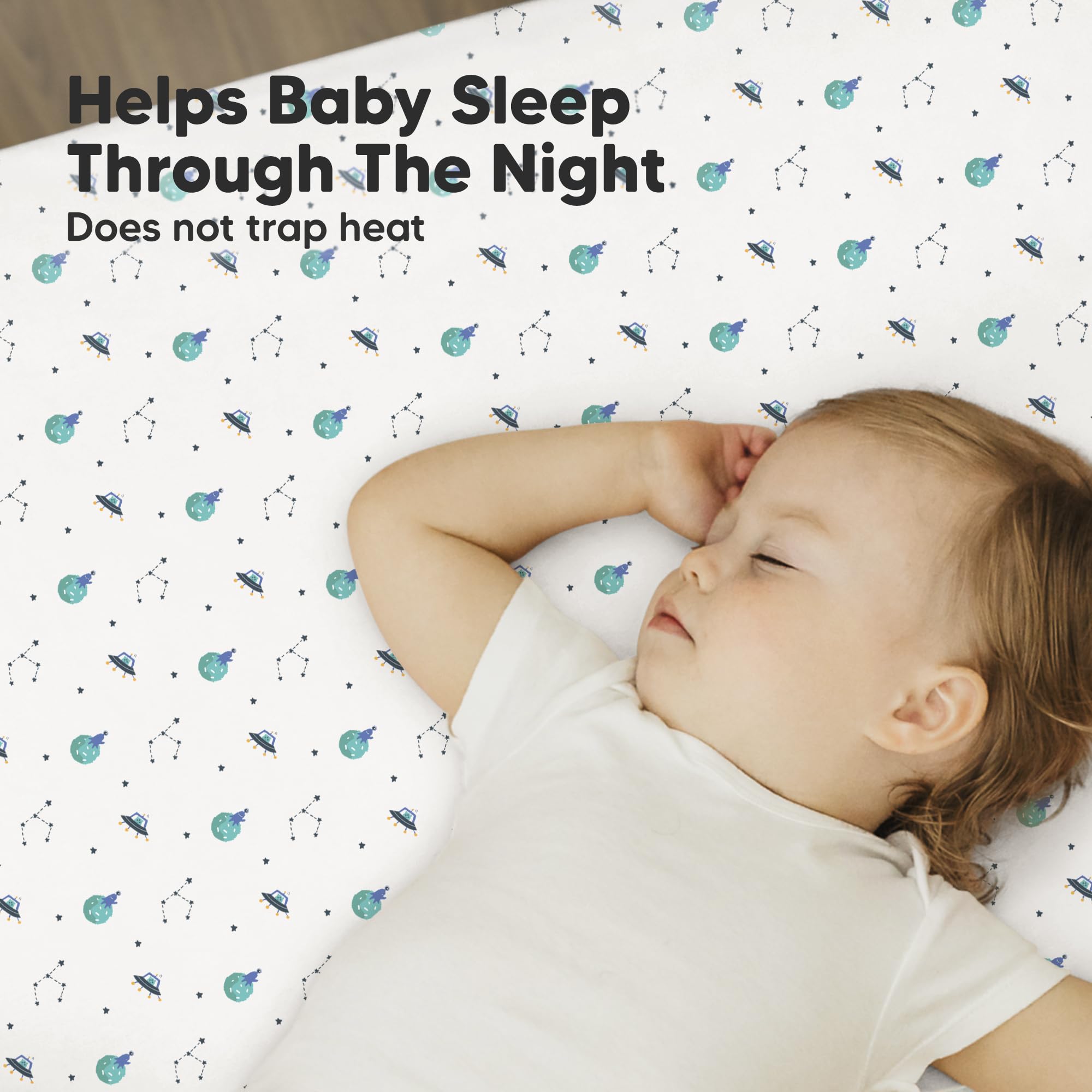 KeaBabies durable machine-washable mini crib sheets ready for easy nursery care