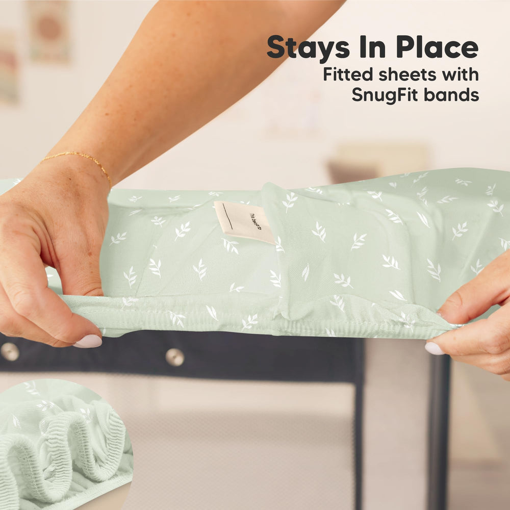 KeaBabies durable machine-washable crib sheets simplify nursery laundry.