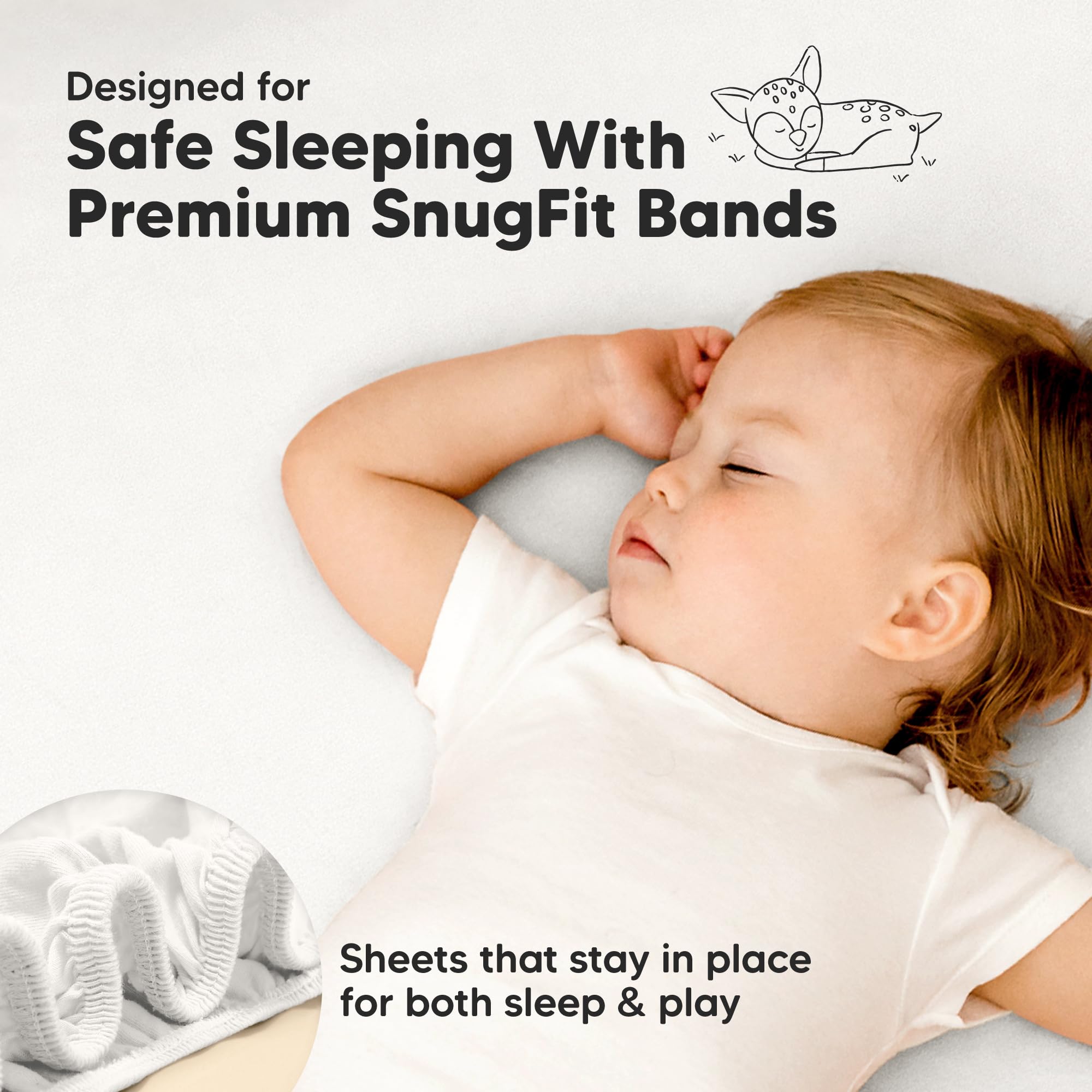 KeaBabies durable machine-washable sheets ready for busy family life