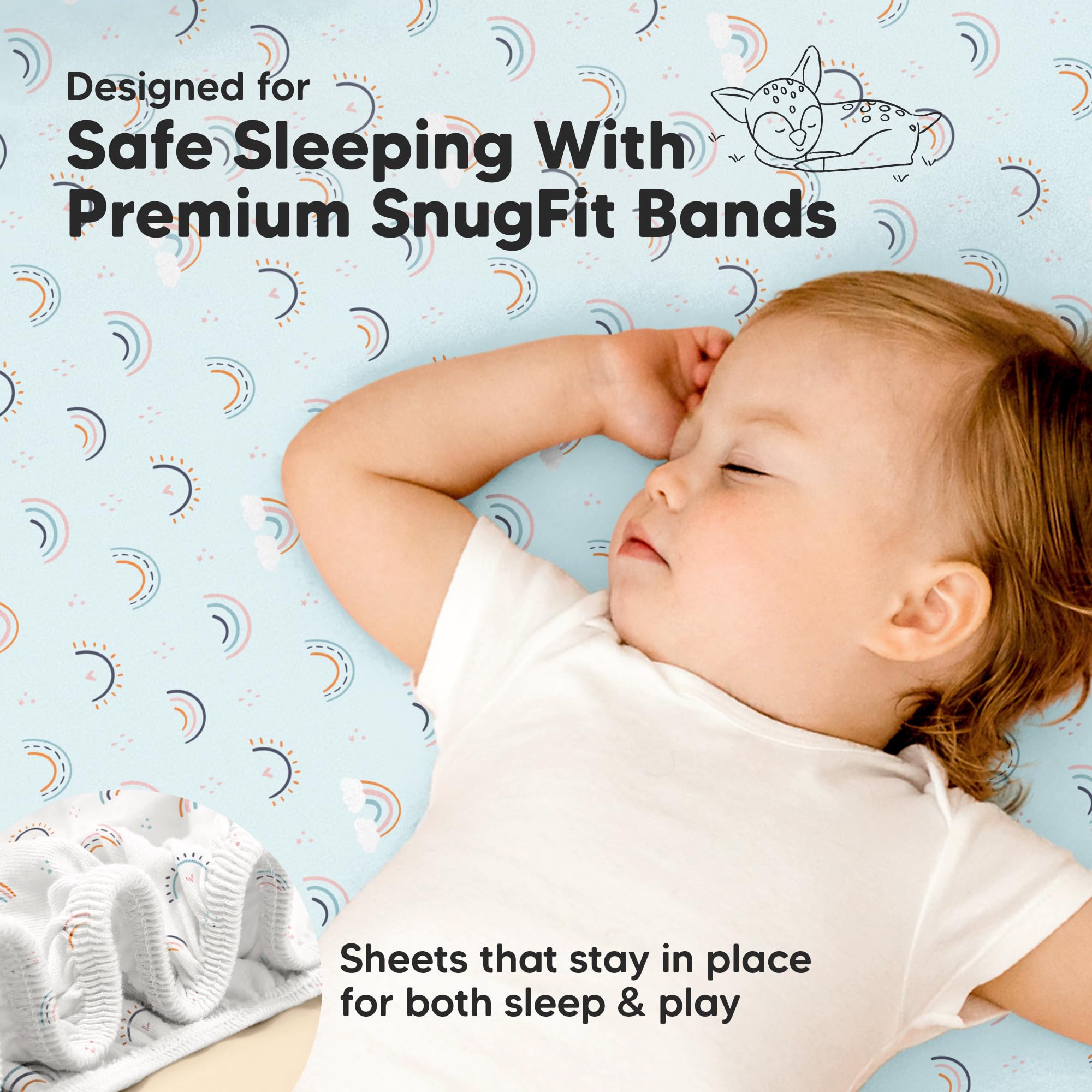 KeaBabies durable sheets are machine washable and dryer-friendly for busy families.