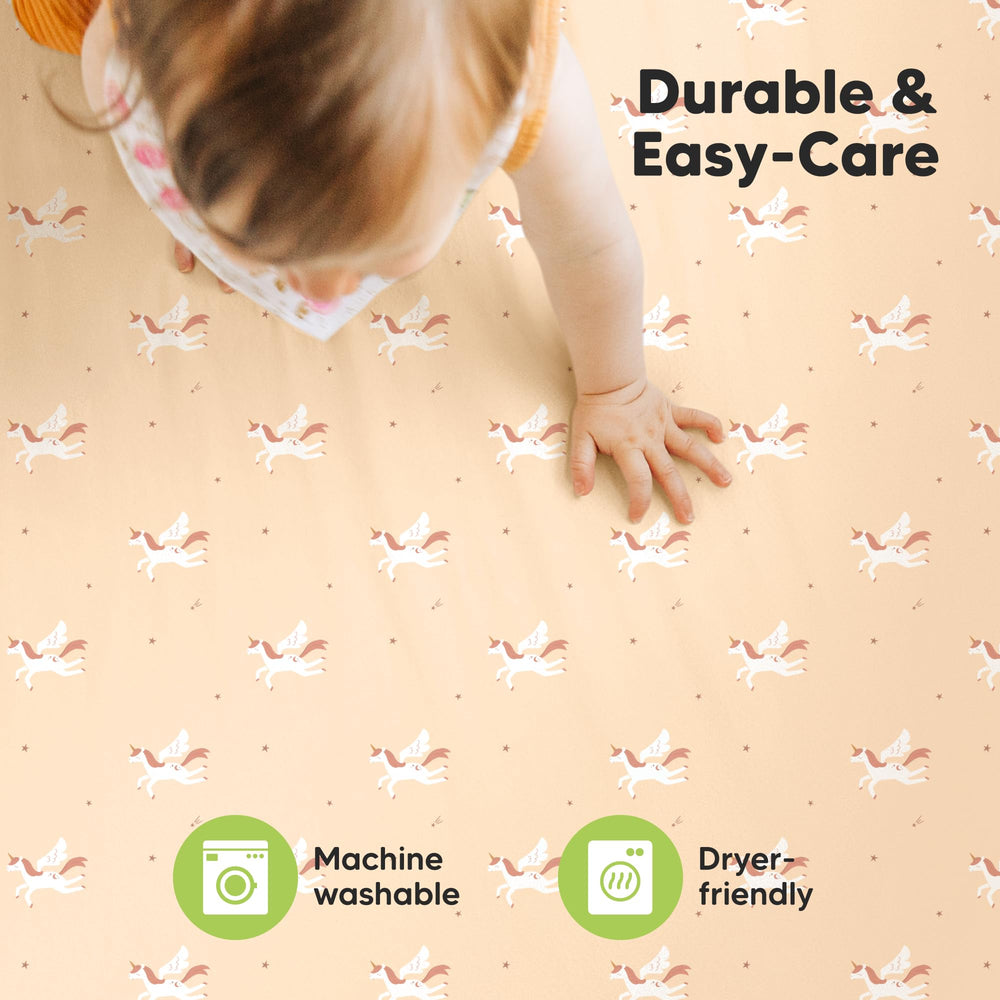 KeaBabies durable and machine washable design simplifies nursery cleanup.