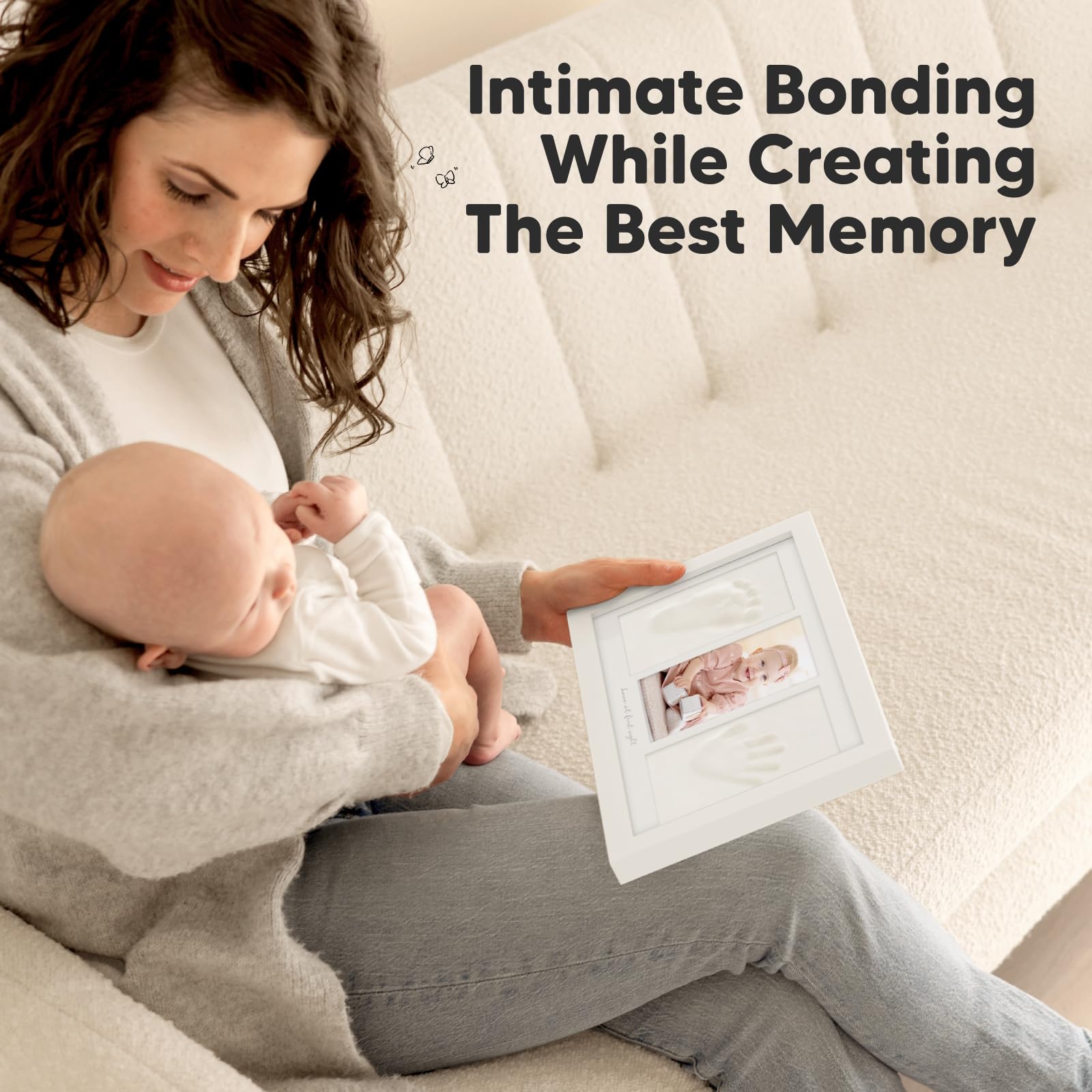 KeaBabies durable keepsake frame, built to last as your baby grows