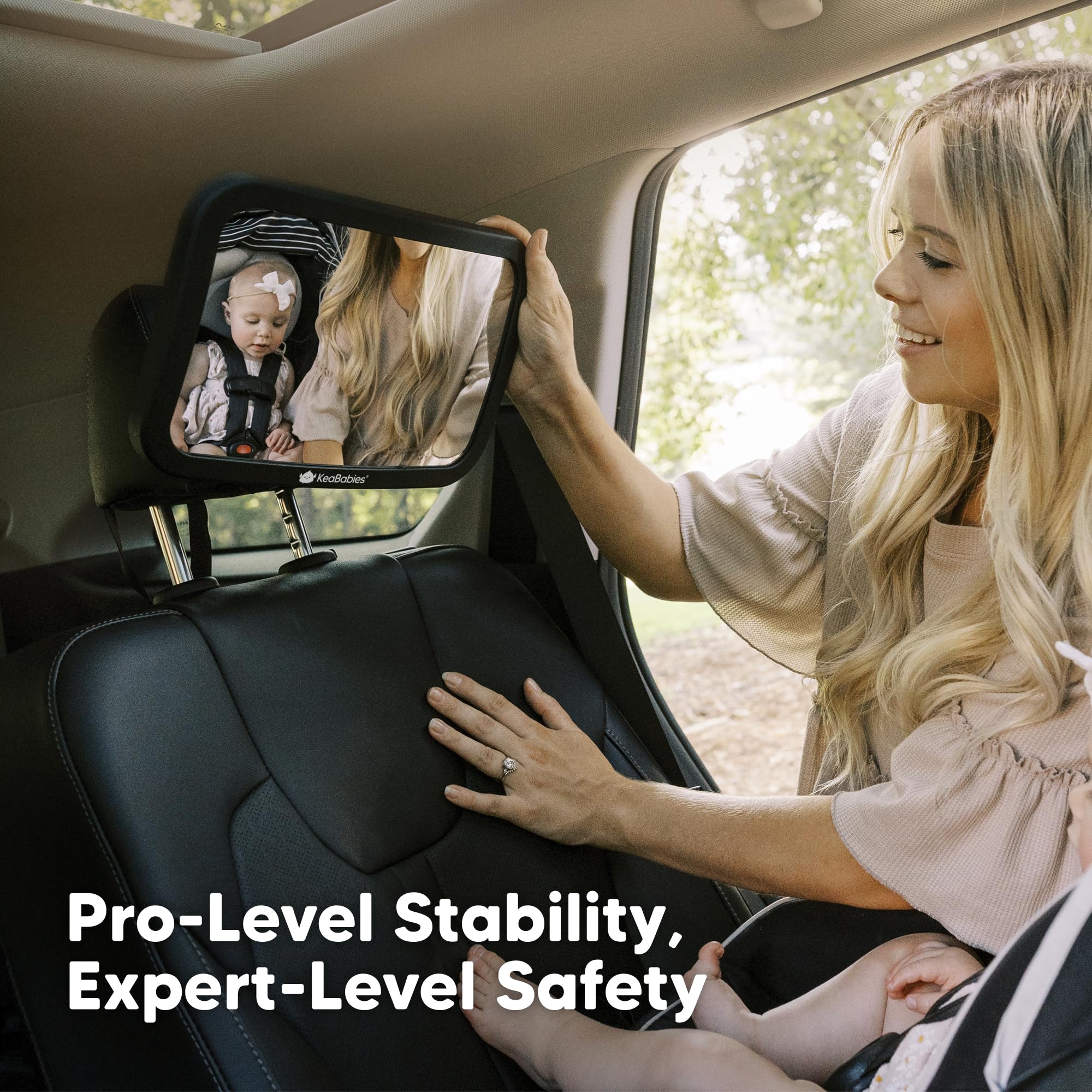 KeaBabies durable premium materials for long-lasting car mirror