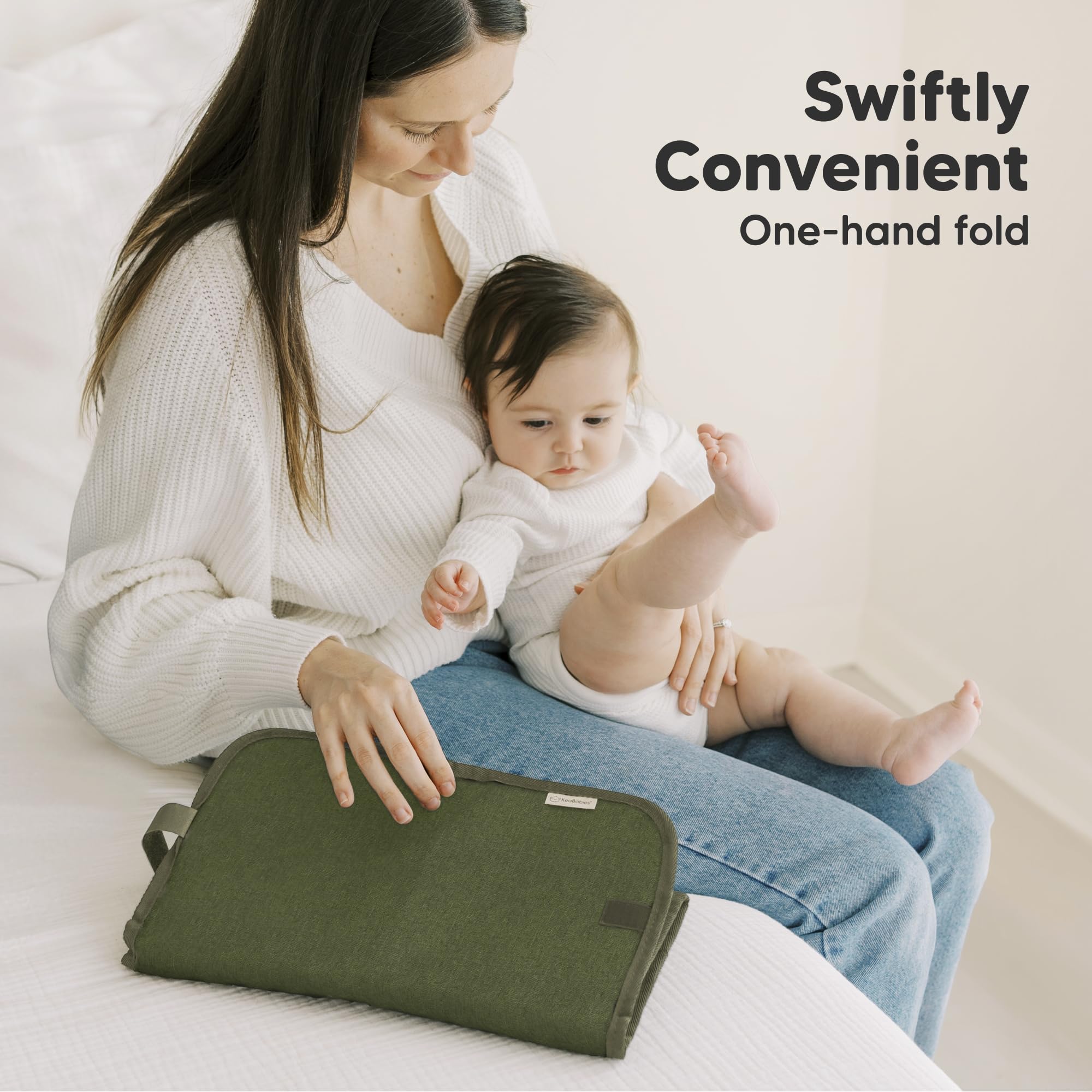 KeaBabies durable seams ensure long-lasting use on busy days.
