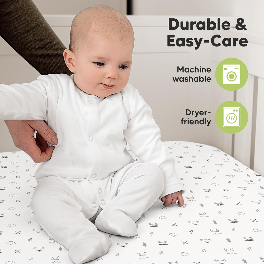 KeaBabies durable machine-washable sheets withstand frequent washes