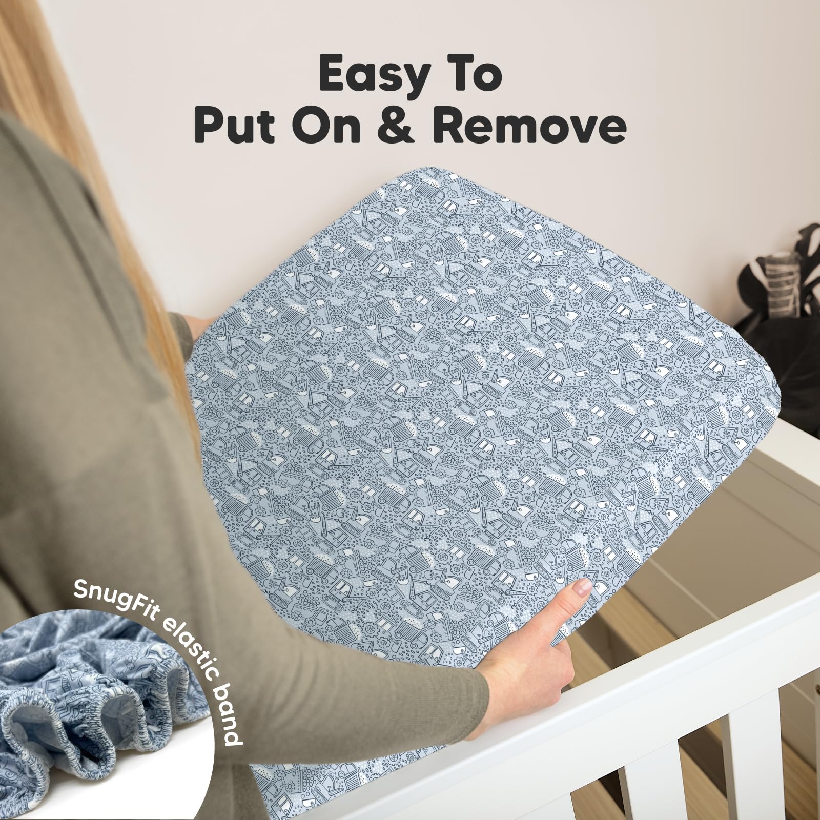 KeaBabies durable and machine-washable crib sheets withstand daily use.