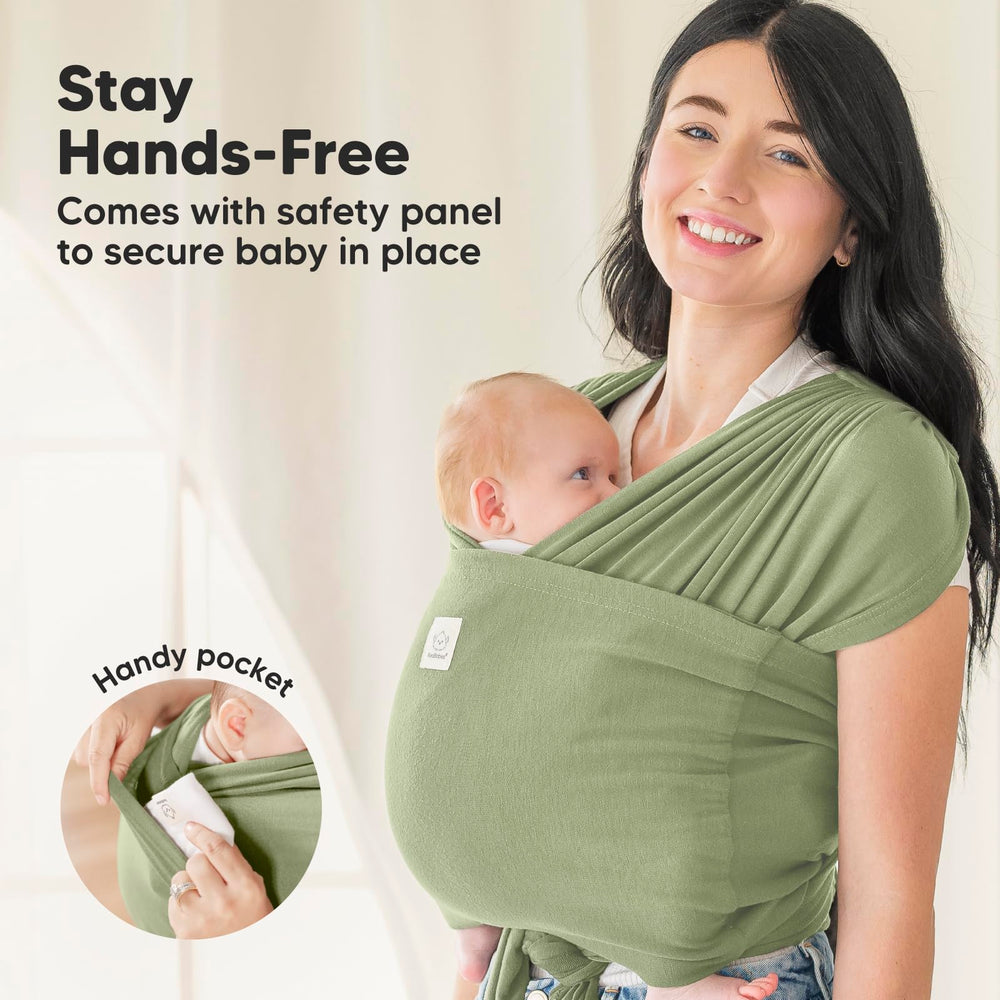 KeaBabies dusty olive wrap designed to fit all body shapes for inclusive use
