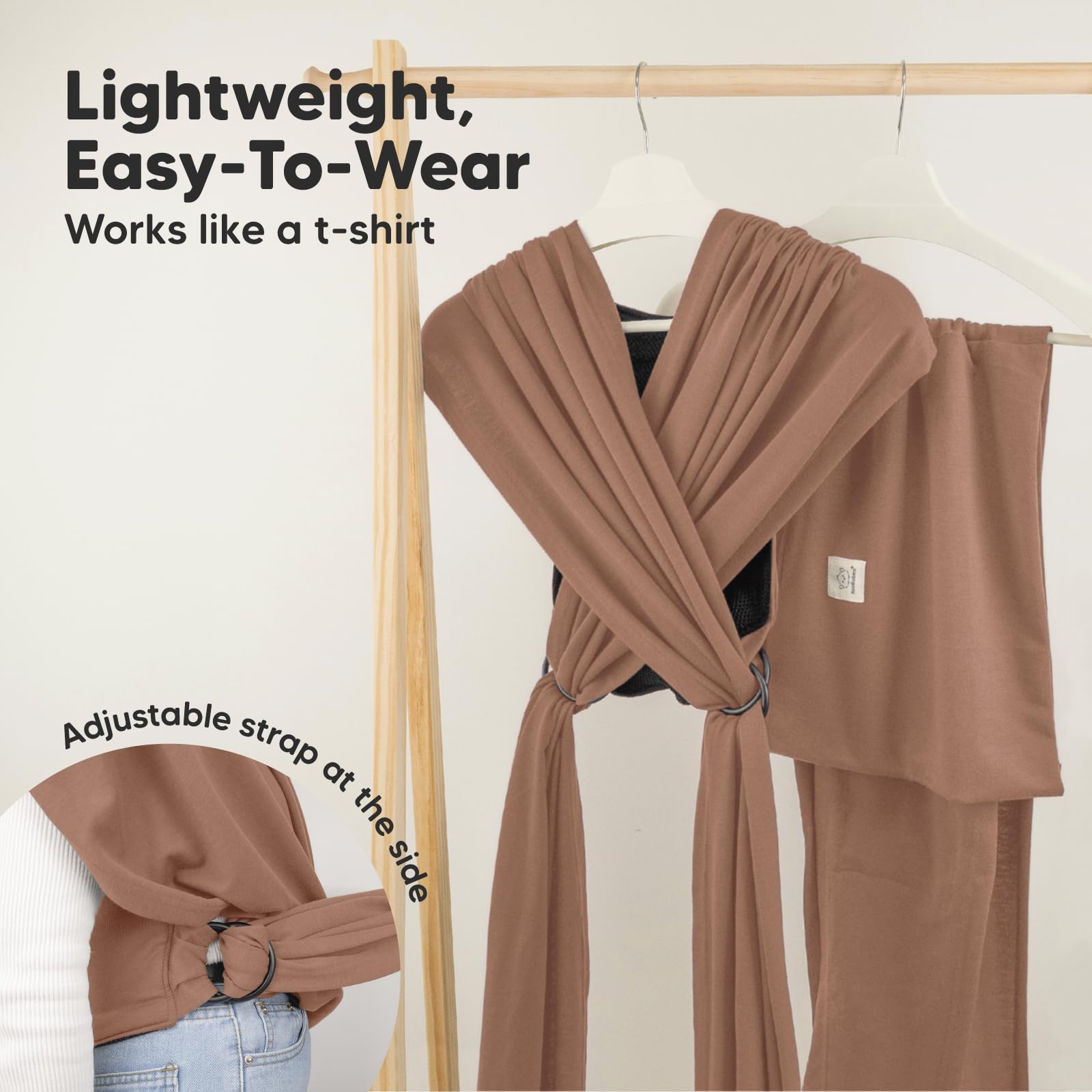 KeaBabies Easy-adjust side rings for quick, secure fit