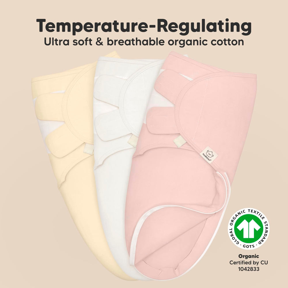 KeaBabies easy-change zipper swaddle simplifies diaper changes without unwrapping.