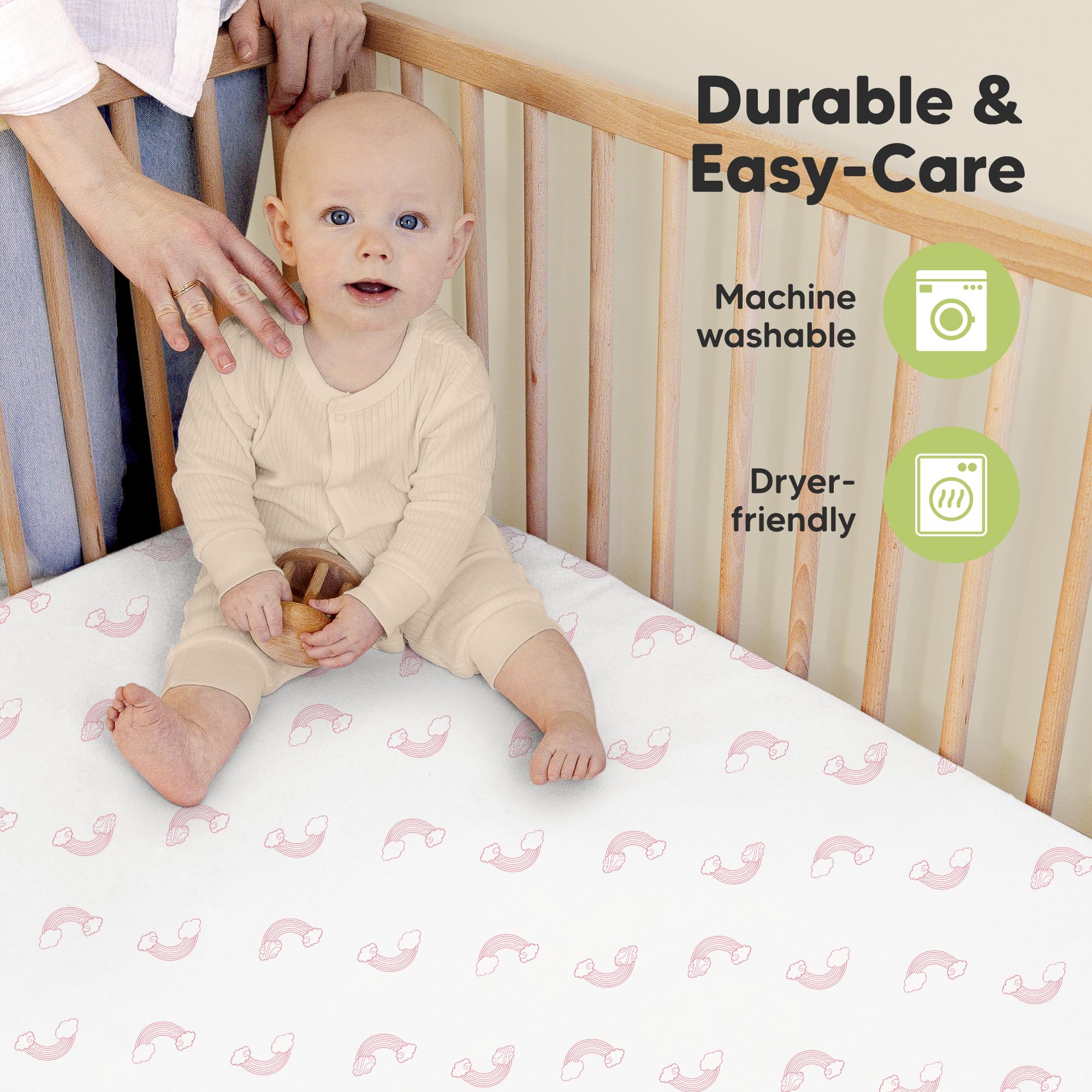 KeaBabies Elastic SnugFit Band closeup—secure fit to stay in place